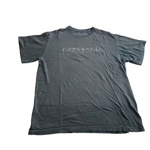 Patagonia Organic Cotton Knot Logo Tee Charcoal Size M‎